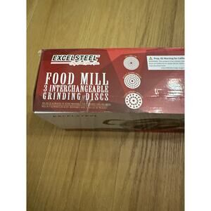 ExcelSteel Food Mill with 3 Interchangeable Grinding Discs